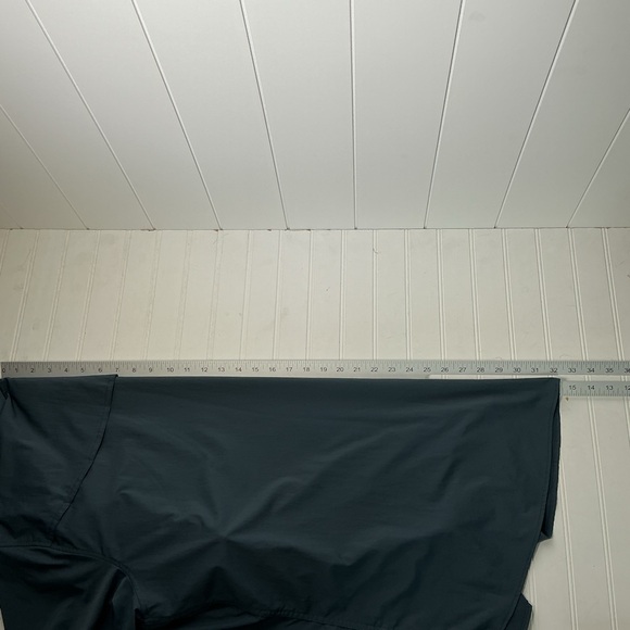 Poncho Vented Fishing Shirt Men's Size XXL Slim Fit Short Sleeve Button Up Blue - Picture 6 of 6